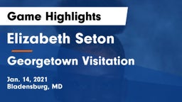 Elizabeth Seton  vs Georgetown Visitation Game Highlights - Jan. 14, 2021