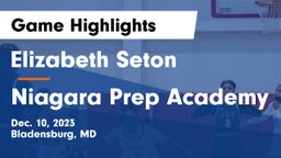 Elizabeth Seton  vs Niagara Prep Academy Game Highlights - Dec. 10, 2023