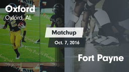 Matchup: Oxford  vs. Fort Payne 2016