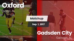 Matchup: Oxford  vs. Gadsden City 2017