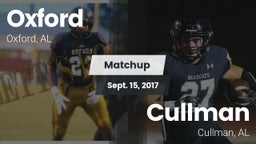 Matchup: Oxford  vs. Cullman  2017