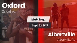 Matchup: Oxford  vs. Albertville  2017