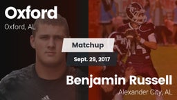 Matchup: Oxford  vs. Benjamin Russell  2017