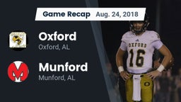 Recap: Oxford  vs. Munford  2018