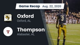 Recap: Oxford  vs. Thompson  2020