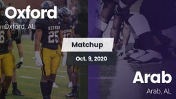 Matchup: Oxford  vs. Arab  2020