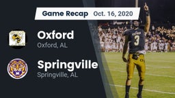 Recap: Oxford  vs. Springville  2020