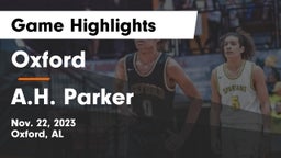 Oxford  vs A.H. Parker  Game Highlights - Nov. 22, 2023