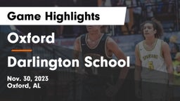 Oxford  vs Darlington School Game Highlights - Nov. 30, 2023