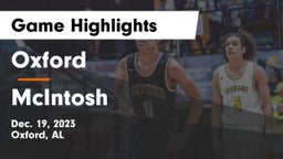 Oxford  vs McIntosh  Game Highlights - Dec. 19, 2023
