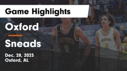 Oxford  vs Sneads  Game Highlights - Dec. 28, 2023
