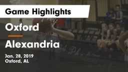 Oxford  vs Alexandria  Game Highlights - Jan. 28, 2019