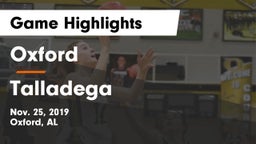 Oxford  vs Talladega  Game Highlights - Nov. 25, 2019