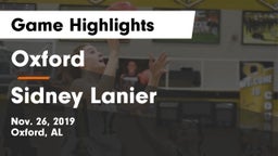 Oxford  vs Sidney Lanier  Game Highlights - Nov. 26, 2019