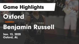 Oxford  vs Benjamin Russell  Game Highlights - Jan. 13, 2020