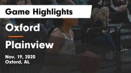Oxford  vs Plainview  Game Highlights - Nov. 19, 2020
