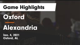 Oxford  vs Alexandria  Game Highlights - Jan. 4, 2021
