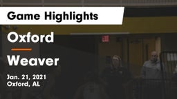 Oxford  vs Weaver  Game Highlights - Jan. 21, 2021