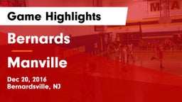 Bernards  vs Manville  Game Highlights - Dec 20, 2016