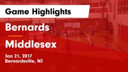 Bernards  vs Middlesex  Game Highlights - Jan 21, 2017