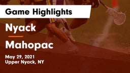 Nyack  vs Mahopac  Game Highlights - May 29, 2021