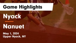 Nyack  vs Nanuet  Game Highlights - May 1, 2024