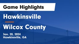 Hawkinsville  vs Wilcox County  Game Highlights - Jan. 20, 2024