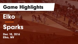 Elko  vs Sparks  Game Highlights - Dec 10, 2016