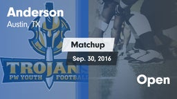 Matchup: Anderson  vs. Open 2016