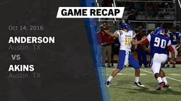 Recap: Anderson  vs. Akins  2016