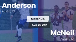 Matchup: Anderson  vs. McNeil  2017