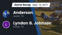 Recap: Anderson  vs. Lyndon B. Johnson  2017