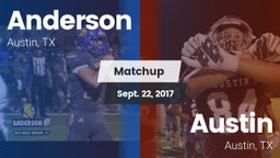 Matchup: Anderson  vs. Austin  2017