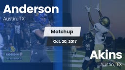 Matchup: Anderson  vs. Akins  2017