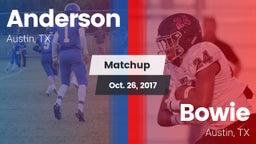 Matchup: Anderson  vs. Bowie  2017