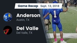 Recap: Anderson  vs. Del Valle  2018