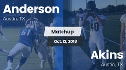 Matchup: Anderson  vs. Akins  2018