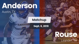 Matchup: Anderson  vs. Rouse  2019