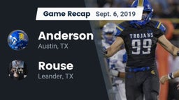 Recap: Anderson  vs. Rouse  2019