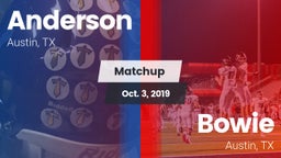 Matchup: Anderson  vs. Bowie  2019