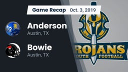 Recap: Anderson  vs. Bowie  2019