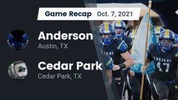 Recap: Anderson  vs. Cedar Park  2021