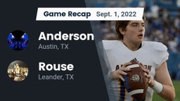 Recap: Anderson  vs. Rouse  2022