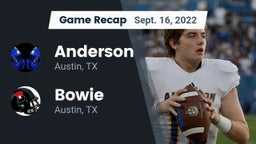 Recap: Anderson  vs. Bowie  2022