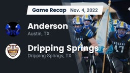 Recap: Anderson  vs. Dripping Springs  2022