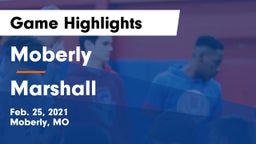 Moberly  vs Marshall  Game Highlights - Feb. 25, 2021