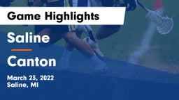 Saline  vs Canton  Game Highlights - March 23, 2022