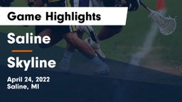 Saline  vs Skyline  Game Highlights - April 24, 2022
