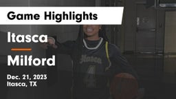 Itasca  vs Milford  Game Highlights - Dec. 21, 2023