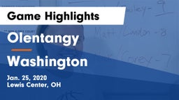 Olentangy  vs Washington  Game Highlights - Jan. 25, 2020